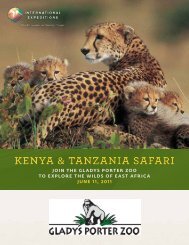Kenya Tanzania Trip Packet - Gladys Porter Zoo