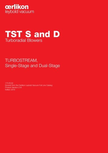 TURBOSTREAM Turboradial Blowers - Vacuum Products Canada Inc.