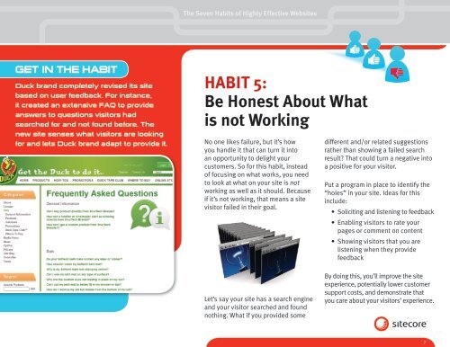 Seven Habits Highly Effective Websites
