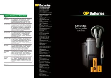 Battery Handling and Precautions - GP Batteries