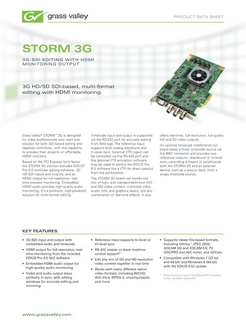 STORM 3G 3G-SDI Monitoring with HDMI Monitoring - Grass STORM 3G 3G-SDI Monitoring with HDMI Monitoring - Grass
