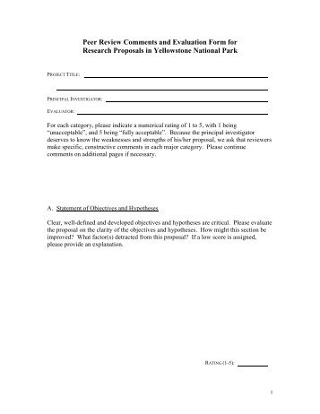 Peer Review Comments and Evaluation Form for - Greater ...