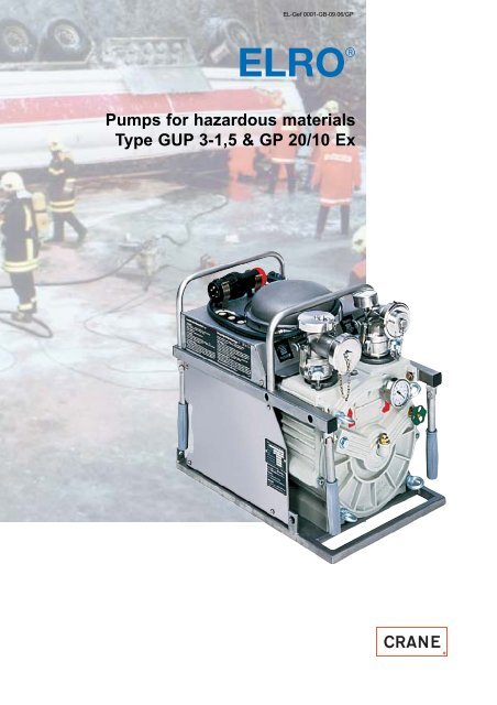 Pumps for hazardous materials Type GUP 3-1,5 & GP 20 ... - Granzow
