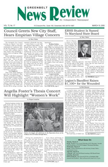 March 19 - Greenbelt News Review