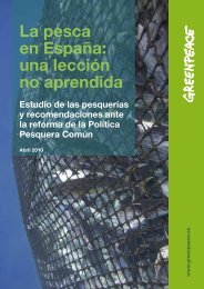 La pesca en España - Greenpeace