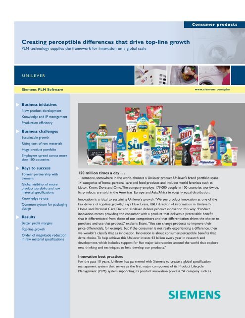 unilever case study questions and answers