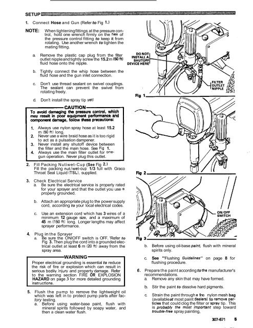 307671D ULTRA 400 AIRLESS PAINT SPRAYER - Graco Inc.