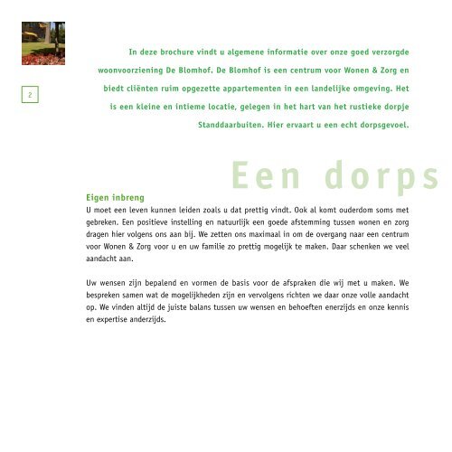 Download de brochure De Blomhof.