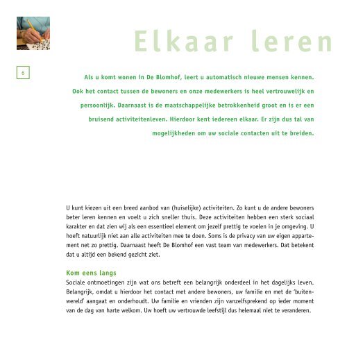 Download de brochure De Blomhof.