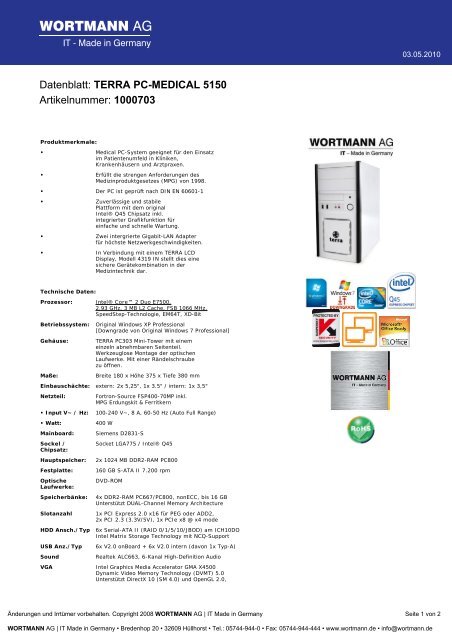 WORTMANN AG - Gr-buerosysteme.de