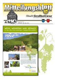 Wein, Wandern und Genuss - Gemeinde Großbottwar