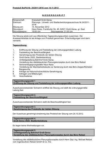 BuPla Protokoll 2012-11-14 - Groß-Gerau