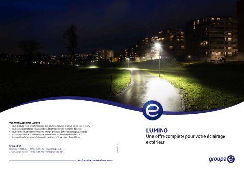 Brochure LUMINO - Groupe E