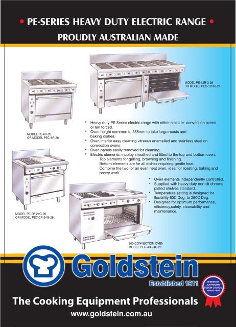 PE-Series Heavy Duty Electric Range - Arafura Catering Equipment