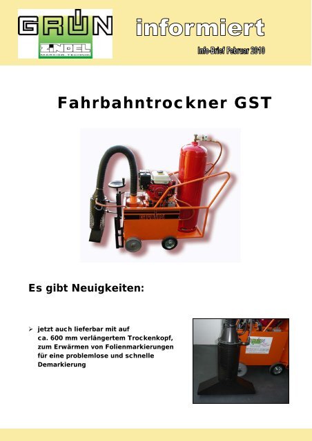 Fahrbahntrockner GST - Grün GmbH