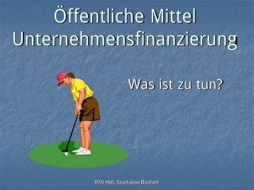 Öffentliche Mittel Unternehmensfinanzierung