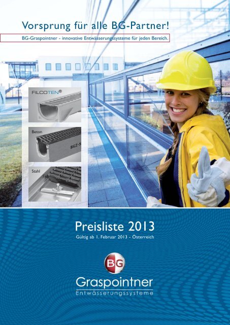 Preisliste 2013 als PDF downloaden - BG Graspointner GmbH & Co ...