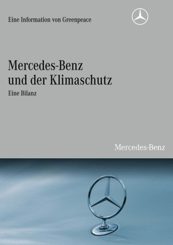 Mercedes-Benz und der Klimaschutz - Greenpeace-Gruppe Stuttgart