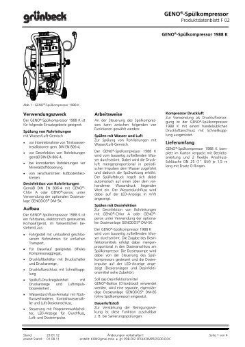GENO®-Spülkompressor - grunbeck