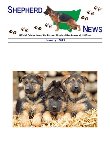 Shepherd News 1-13 - German Shepherd Dog League NSW Inc.