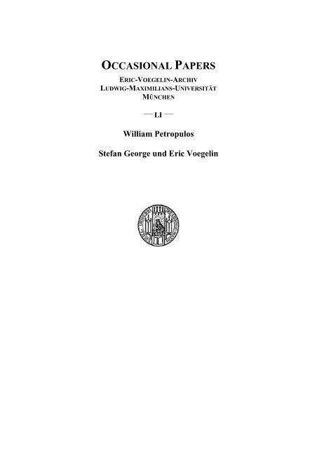 William Petropulos - Geschwister-Scholl-Institut für Politikwissenschaft