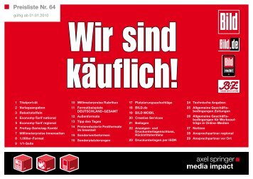 Preisliste Nr. 64 - GSMedien