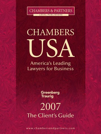 Chambers USA - Greenberg Traurig LLP