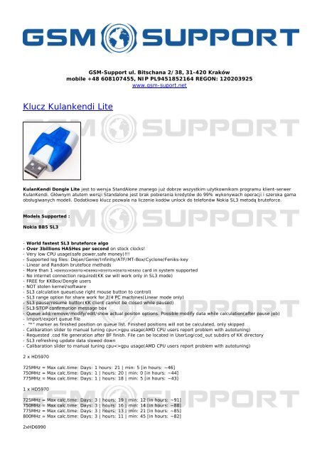Klucz Kulankendi Lite - GSM-Suport.net