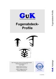 Fugenabdeckprofile (PDF) - GuK Technische Gummi und ...