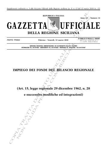 Supplemento Ordinario n.3(PDF) - Gazzetta Ufficiale della Regione ...