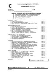 C Student - Evaluation Form (.pdf) - Genesee Valley Chapter BMW ...