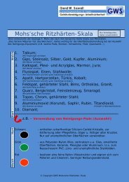 Mohs'sche Ritzhärten-Skala - Gws-sawall.de