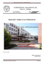 stiahnúť - Gymnázium Nitra, Golianova 68