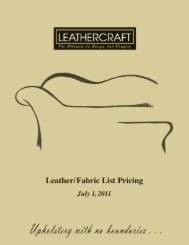 Price List - Leathercraft Furniture