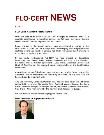 CERT Newsletter items March 2011_final 1 - FLO-CERT GmbH