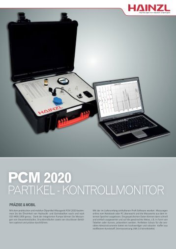 PCM 2020 Partikel-Kontrollmonitor - Hainzl Industriesysteme