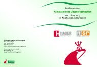 Kalkulation und Objektorganisation - Renate Hager GmbH & Co. KG