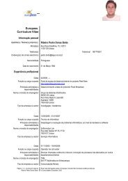 Europass Curriculum Vitae - INESC-ID