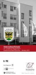 UnternehmerSchule Deggendorf - Hans Lindner Stiftung