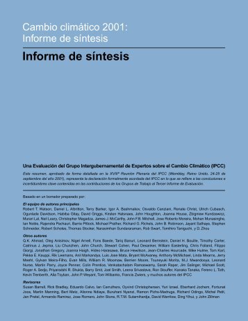 Informe de síntesis - IPCC