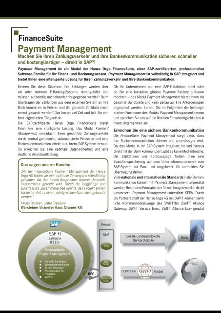 Produktbroschüre als PDF - Hanse Orga AG