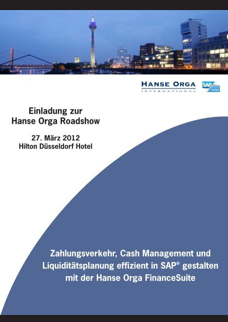 Einladung zur Hanse Orga Roadshow ... - Hanse Orga AG