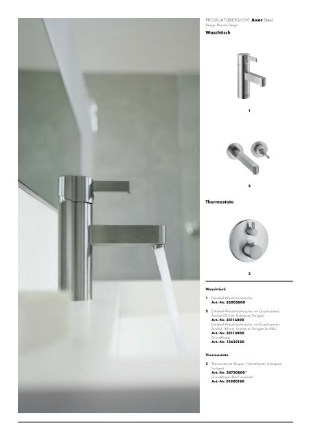 Axor Gesamtkatalog: The Collections - Hansgrohe