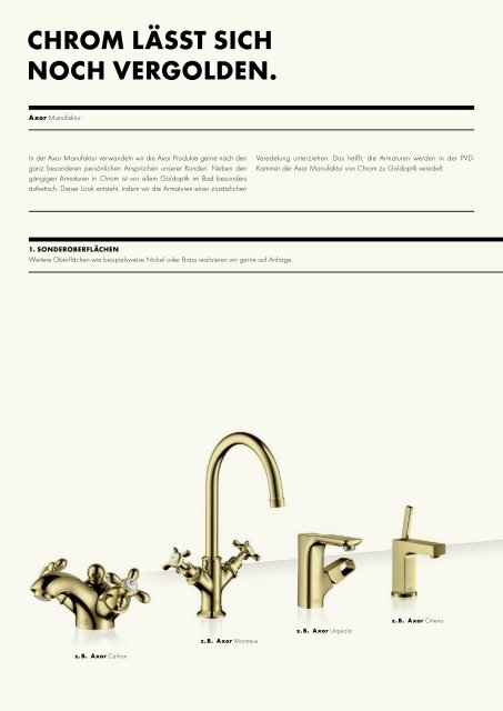 Axor Gesamtkatalog: The Collections - Hansgrohe