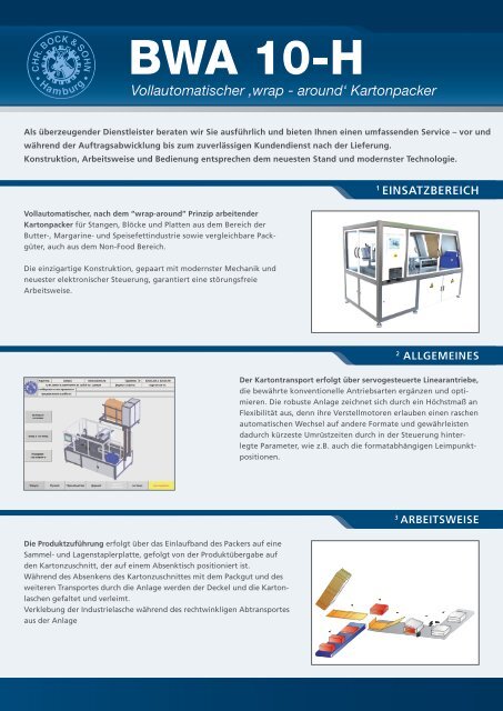 Produktdetails als PDF - CHR. BOCK & SOHN