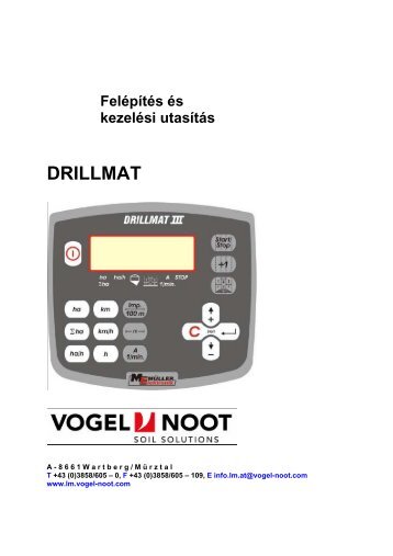 Drillmat III monitor - Agro-Alfa Kft.