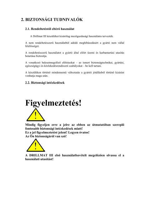 Drillmat III monitor - Agro-Alfa Kft.