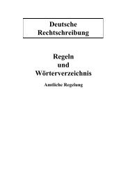 Deutsche Rechtschreibung Regeln und Wörterverzeichnis