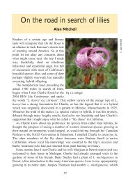 On the road in search of lilies - Hardy Plant Society