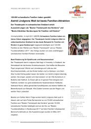 Astrid Lindgrens Welt ist beste Familien-Attraktion - Bock Schröder PR